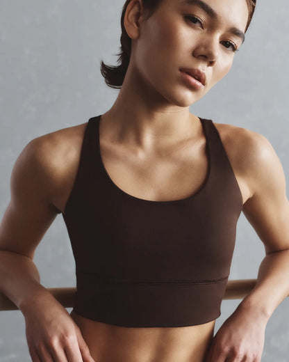 Power-Up Long Line Strappy Sports Bra - US 6825