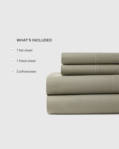 Organic Crisp Percale Sheet Set - US 7861