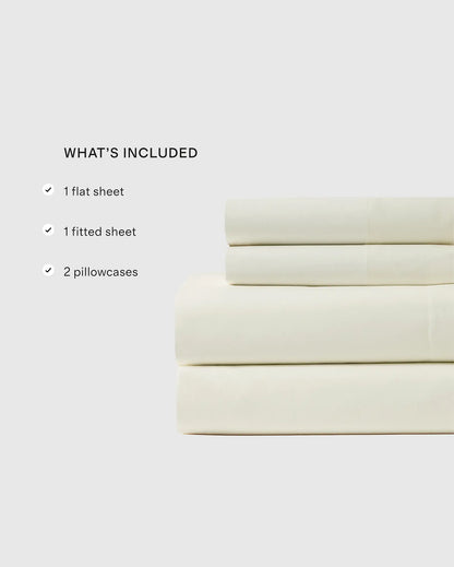 Organic Crisp Percale Sheet Set - US 8999