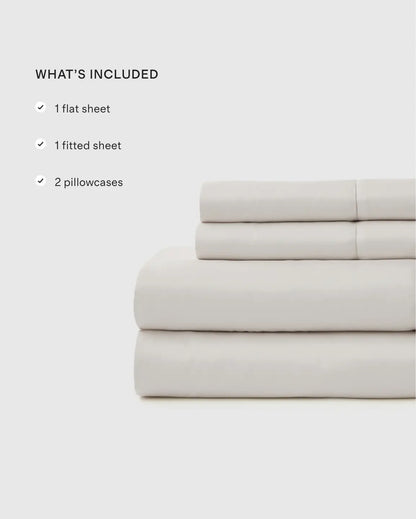 Signature Giza Cotton Sateen Embroidered Sheet Set - US 7978