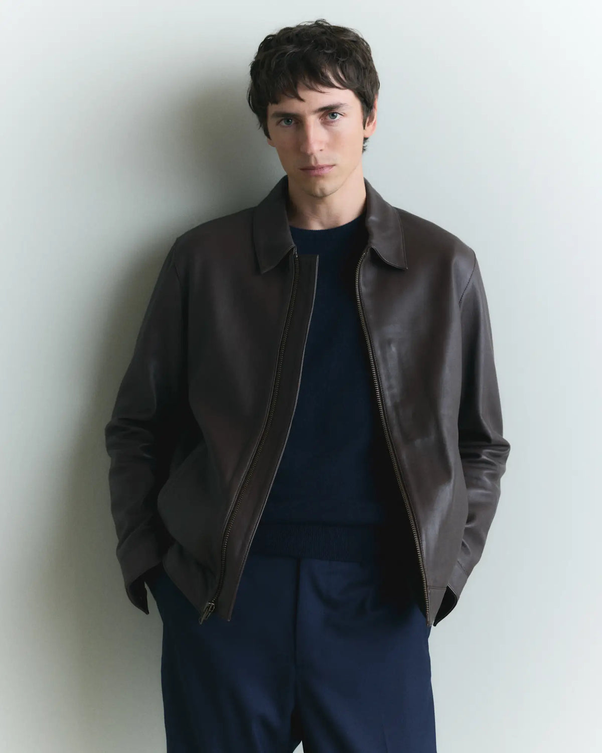 100% Leather Harrington Jacket - US 3826