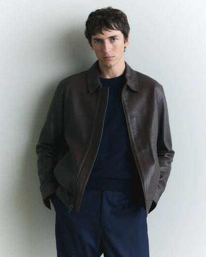 100% Leather Harrington Jacket - US 3826