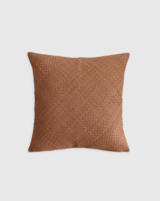 Woven Leather Pillow cover - US 0630