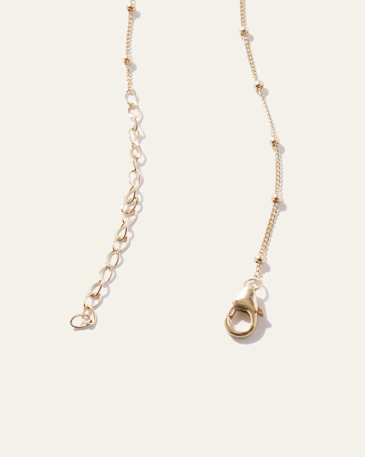 14k Gold Station Bead Choker - US 4946