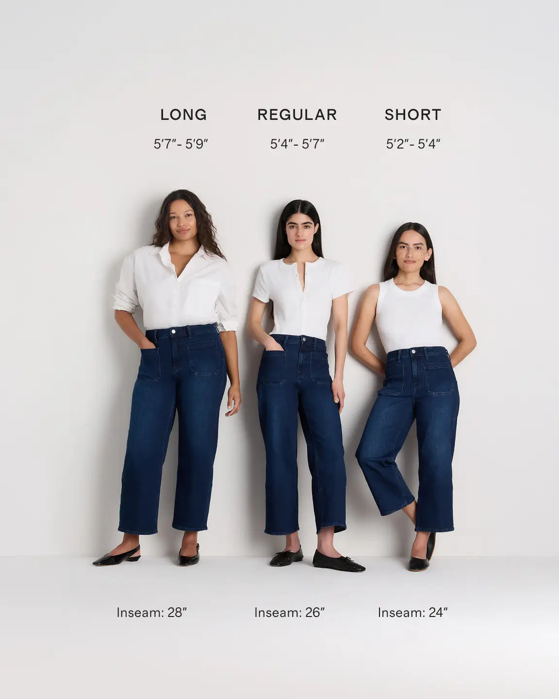 Bella Stretch Patch Pocket Wide Leg Jeans - US 8783