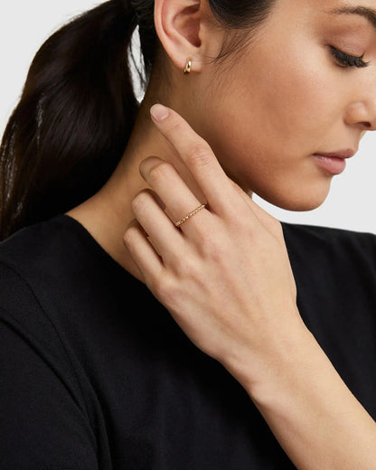 14K Gold Bold Hoops - US 9670