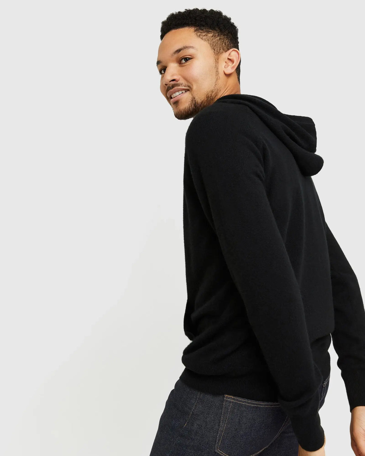 Mongolian Spring Cashmere Pullover Hoodie - US 3174