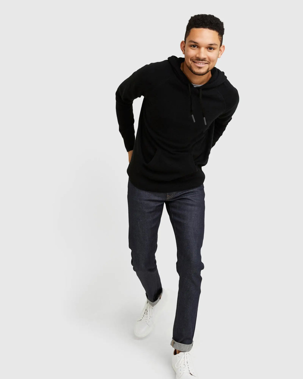 Mongolian Spring Cashmere Pullover Hoodie - US 3174