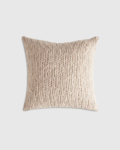 Chunky Hand Knit Wool Pillow Cover - US 0818