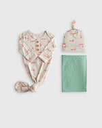 Bamboo Gown, Hat & Swaddle Layette Set - US 8575