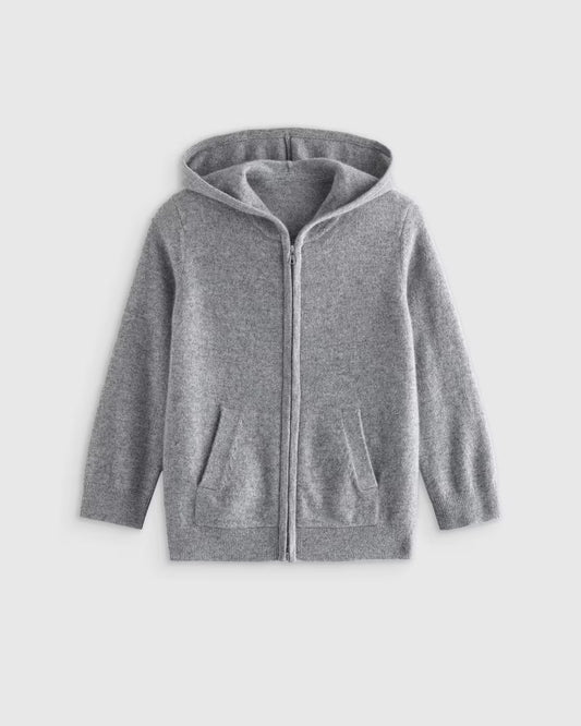 Washable Cashmere Full Zip Hoodie - US 1588