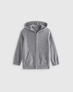 Washable Cashmere Full Zip Hoodie - US 9079