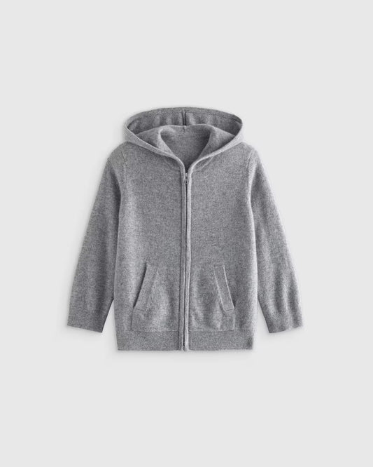 Washable Cashmere Full Zip Hoodie - US 9079
