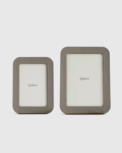 Shagreen Leather Picture Frames - (Set of 2) - US 7733