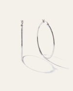 Silver Statement Hoops - US 5568