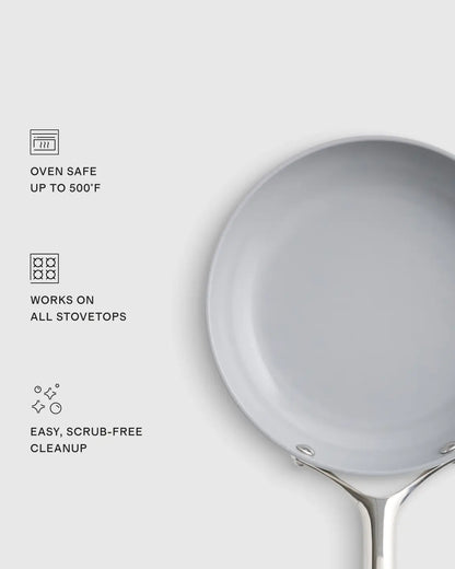 Ceramic Nonstick Frying Pan Set: 8", 10" & 12" - US 3094