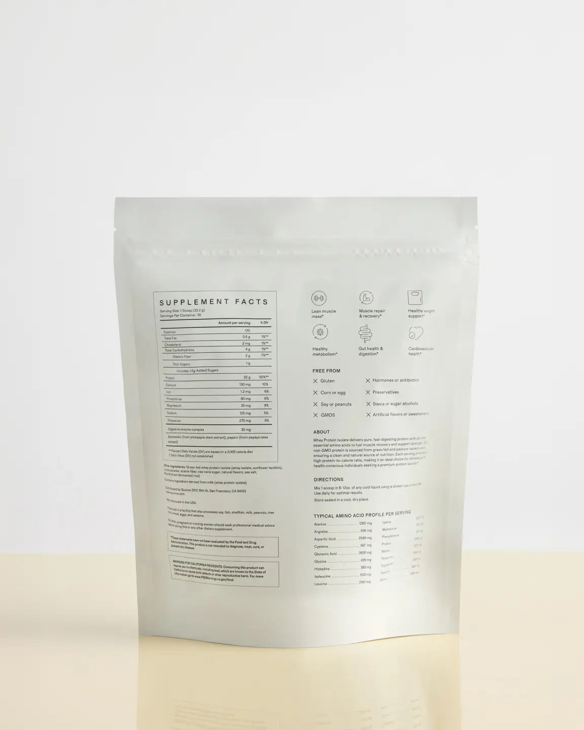 Grass-Fed Whey Protein Isolate - US 2063