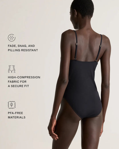 Italian Cami Ribbed One-Piece Swimsuit - US 3167