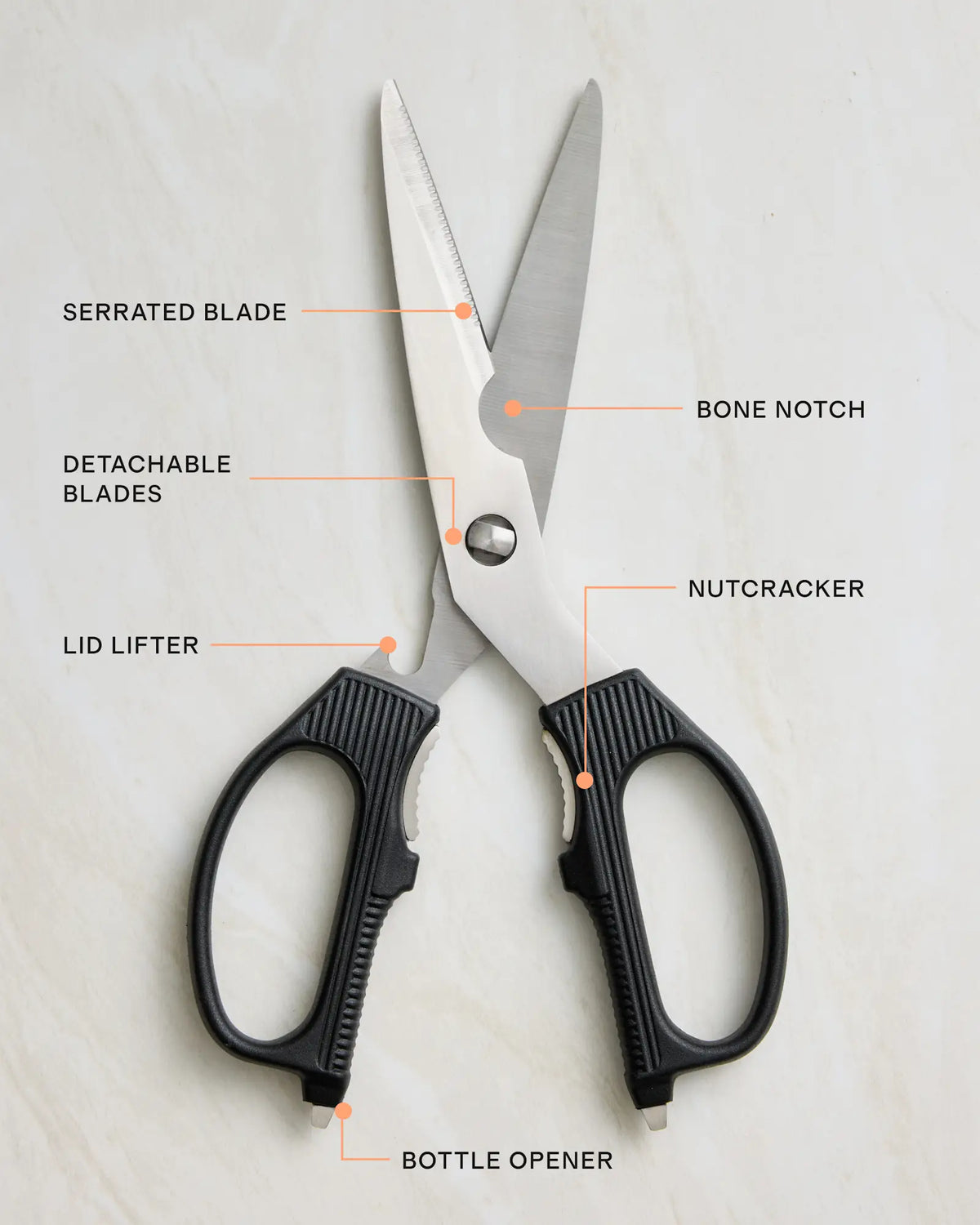 Essential Steel Kitchen Shears - US 0495