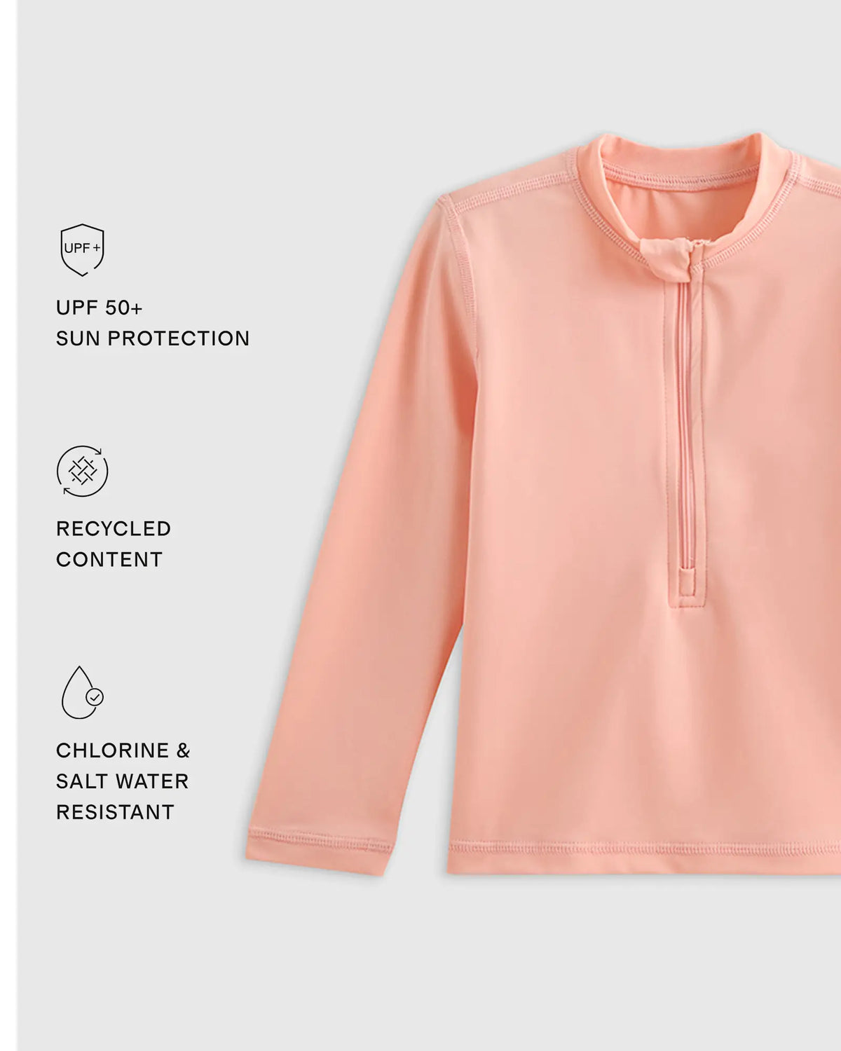 Long Sleeve Zip-Up Rash Guard - US 8706