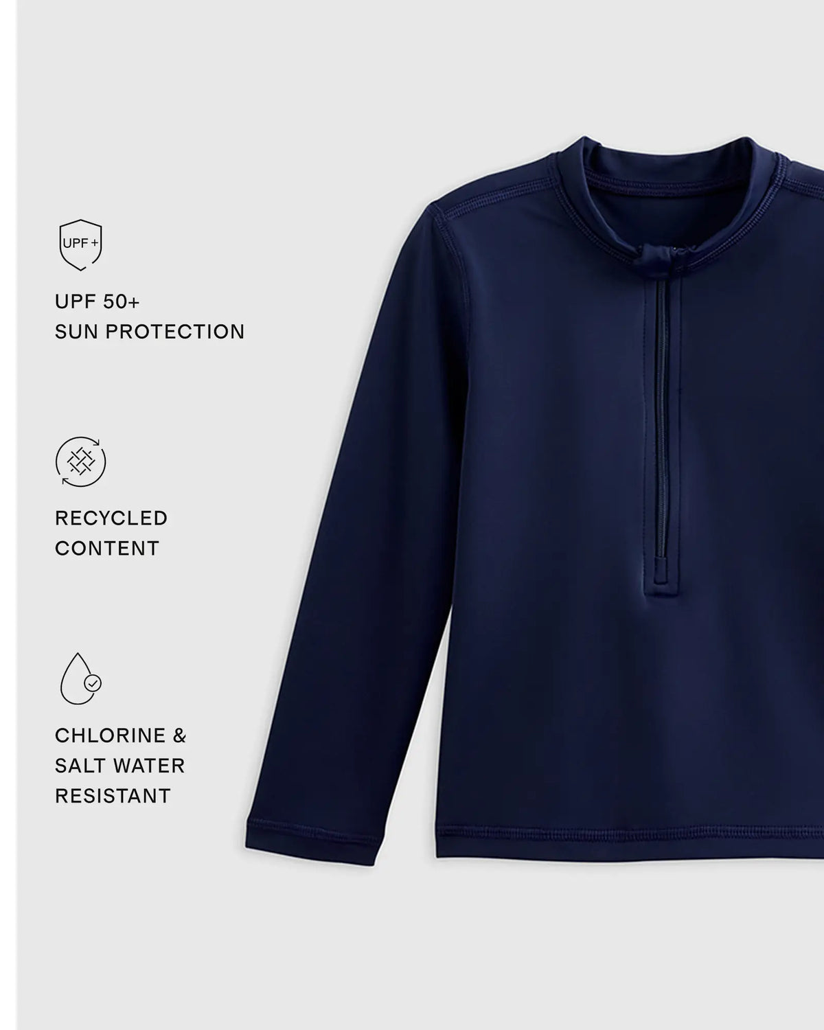 Long Sleeve Zip-Up Rash Guard - US 2140