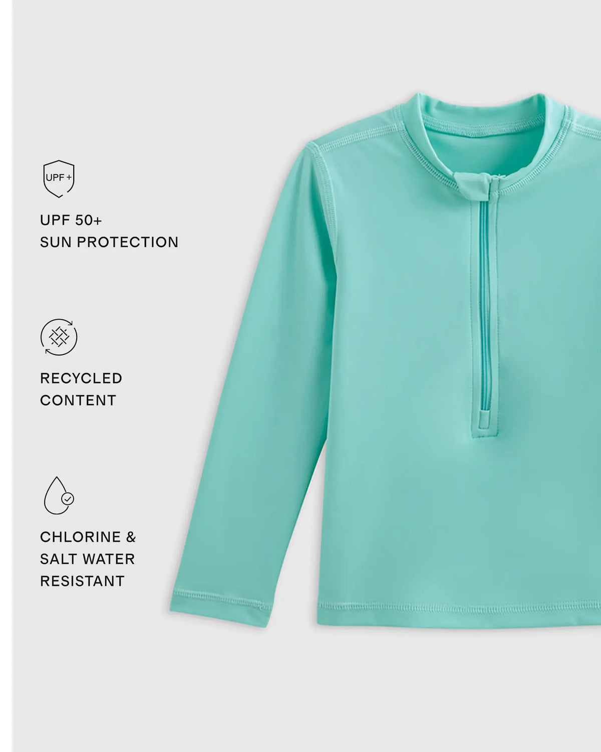 Long Sleeve Zip-Up Rash Guard - US 1051