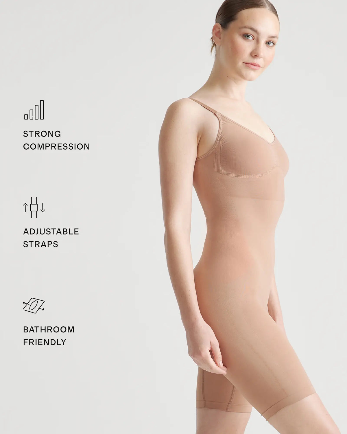 Sculpting Mid-Thigh Bodysuit - US 8596