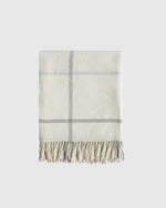Mongolian Cashmere Plaid Throw - US 7596