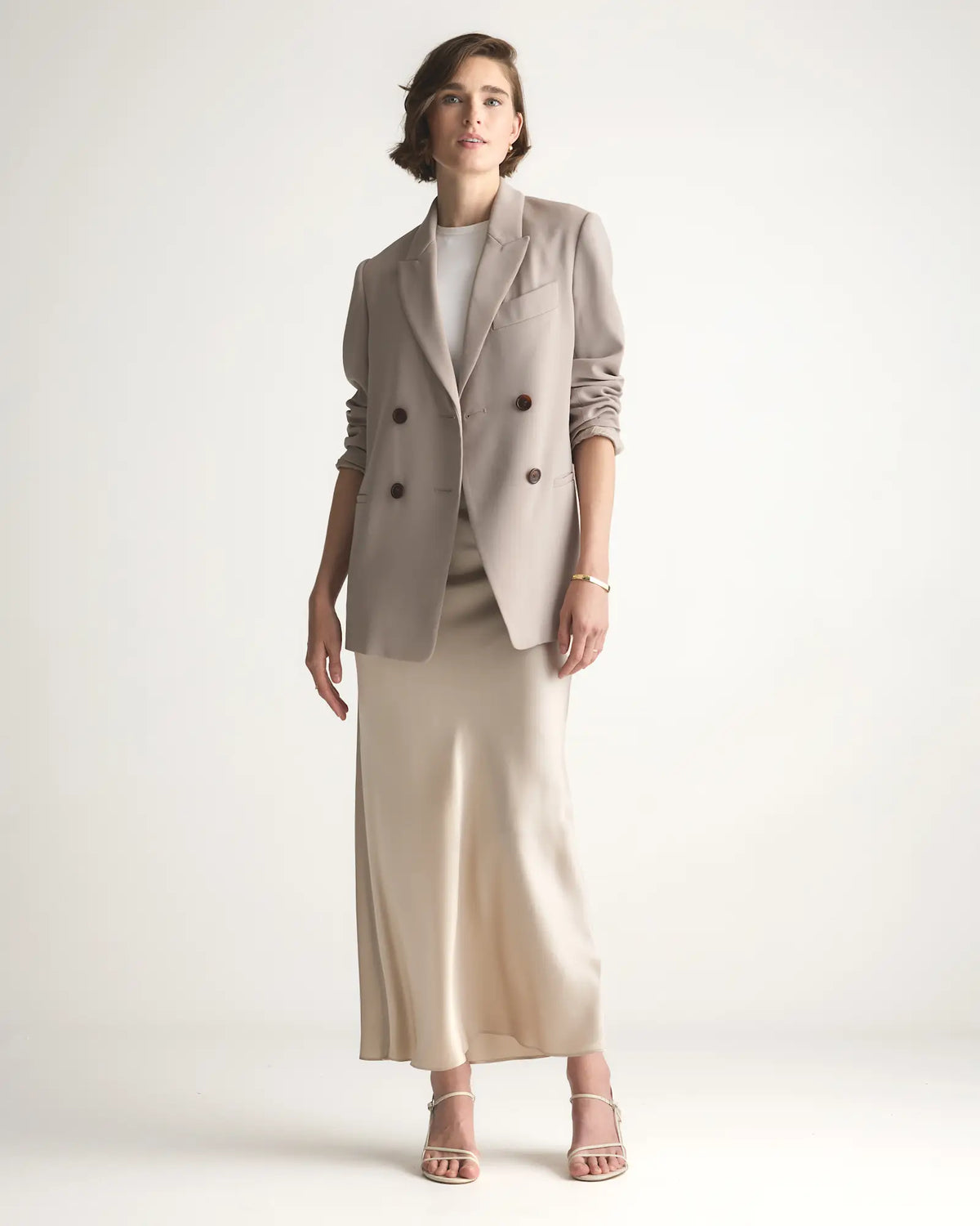 100% Washable Silk Maxi Skirt - US 4843