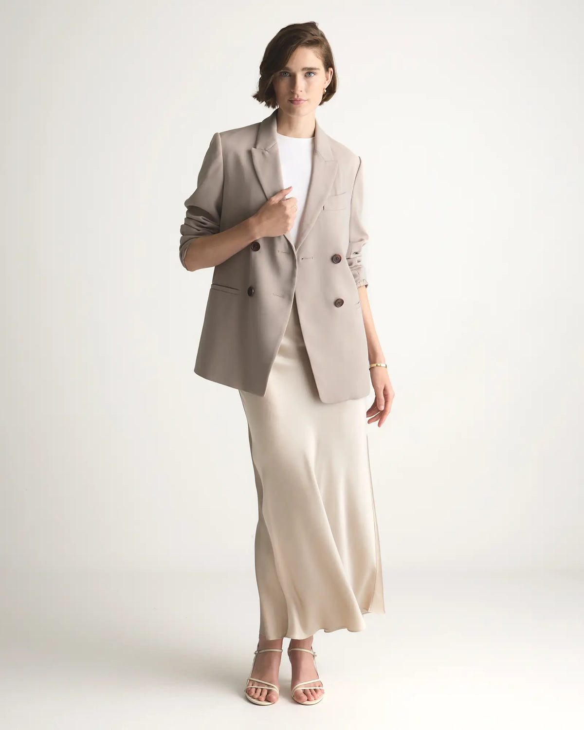 100% Washable Silk Maxi Skirt - US 4843