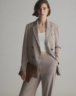 Stretch Crepe Relaxed Double-Breasted Blazer - US 3210