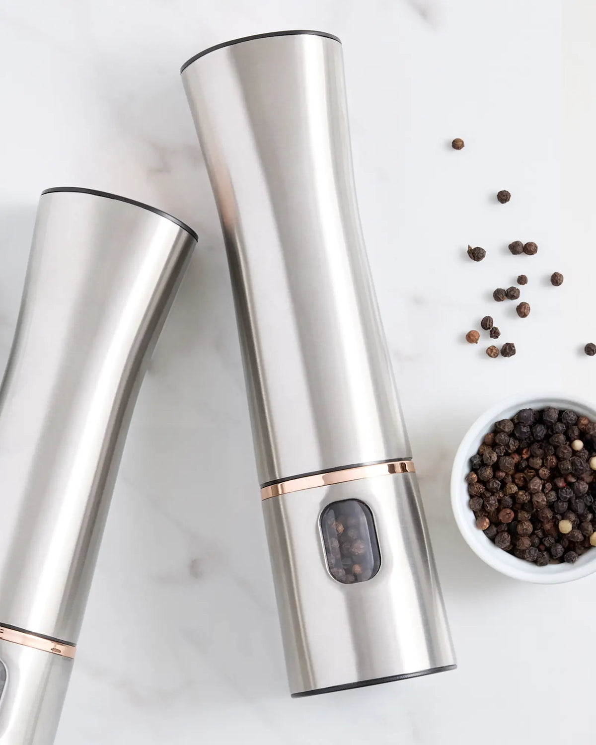 Stainless Steel Electric Pepper Mill - US 7946