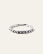 14K Gold Pave Diamond and Gemstone Band - US 9899