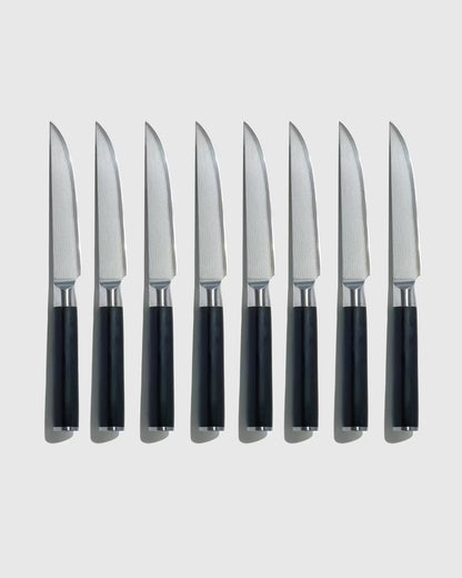 Japanese Damascus Steel Steak Knife, Set of 8 - US 8663
