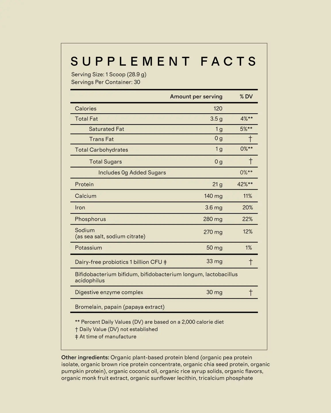 Certified Organic Plant Protein - US 4357