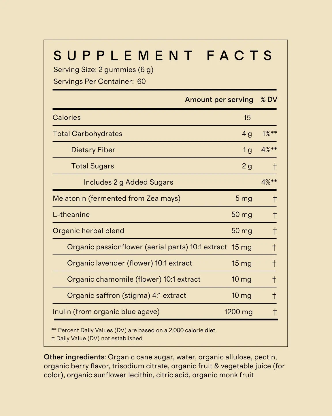 Plant-Based Sleep Gummies - US 3454