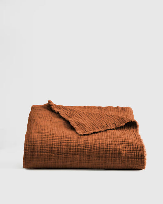 Organic Cotton Gauze Throw - US 4501
