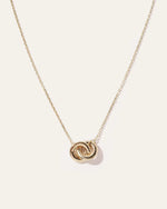 14K Gold Interlock Necklace - US 1352