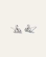 White Sapphire Triad Studs - US 2844